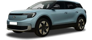 Ford Explorer EV BEV 77kWh Extended Range Select AWD leasen - front angle - DirectLease